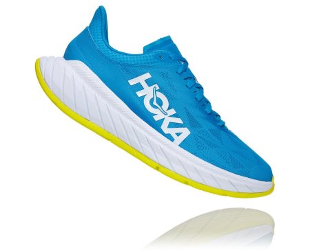 Hoka One One Carbon X 2 Moški Road Tekaški Čevlji Modra / Rumena SI-795283Q